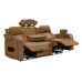 Regal Leather-gel Power Reclining Sofa Cognac Regal Leather-gel Power Reclining Sofa Cognac
